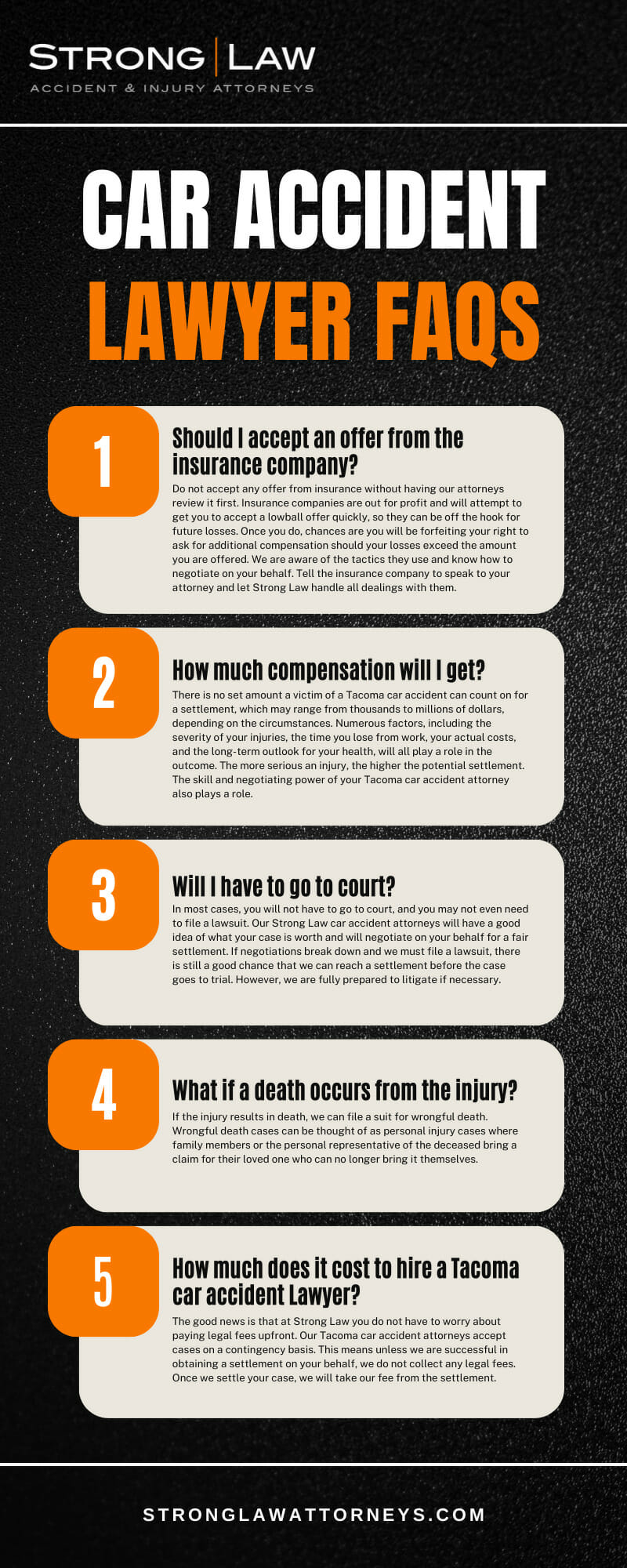 Car Accident Lawyer Facts Infographic
